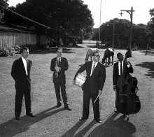Dave Brubeck, Paul Desmond, Joe Morello, Joe Benjamin. Monterey State Fairground,1958. 